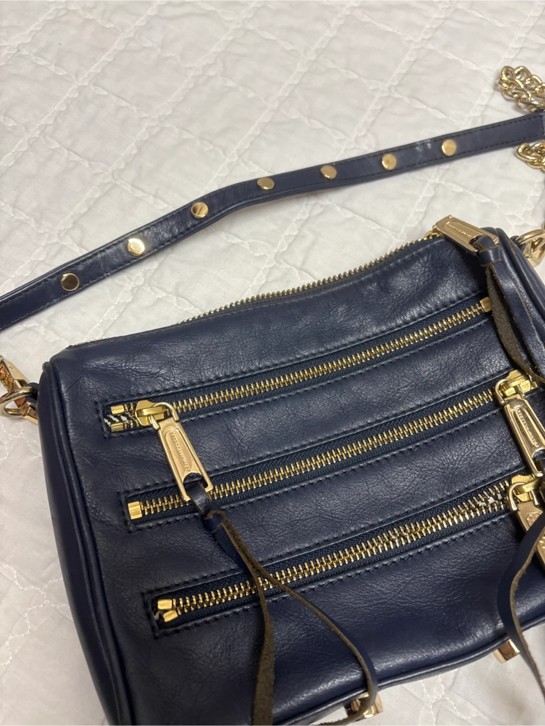 Rebecca Minkoff Navy Leather Crossbody Bag - photo 3