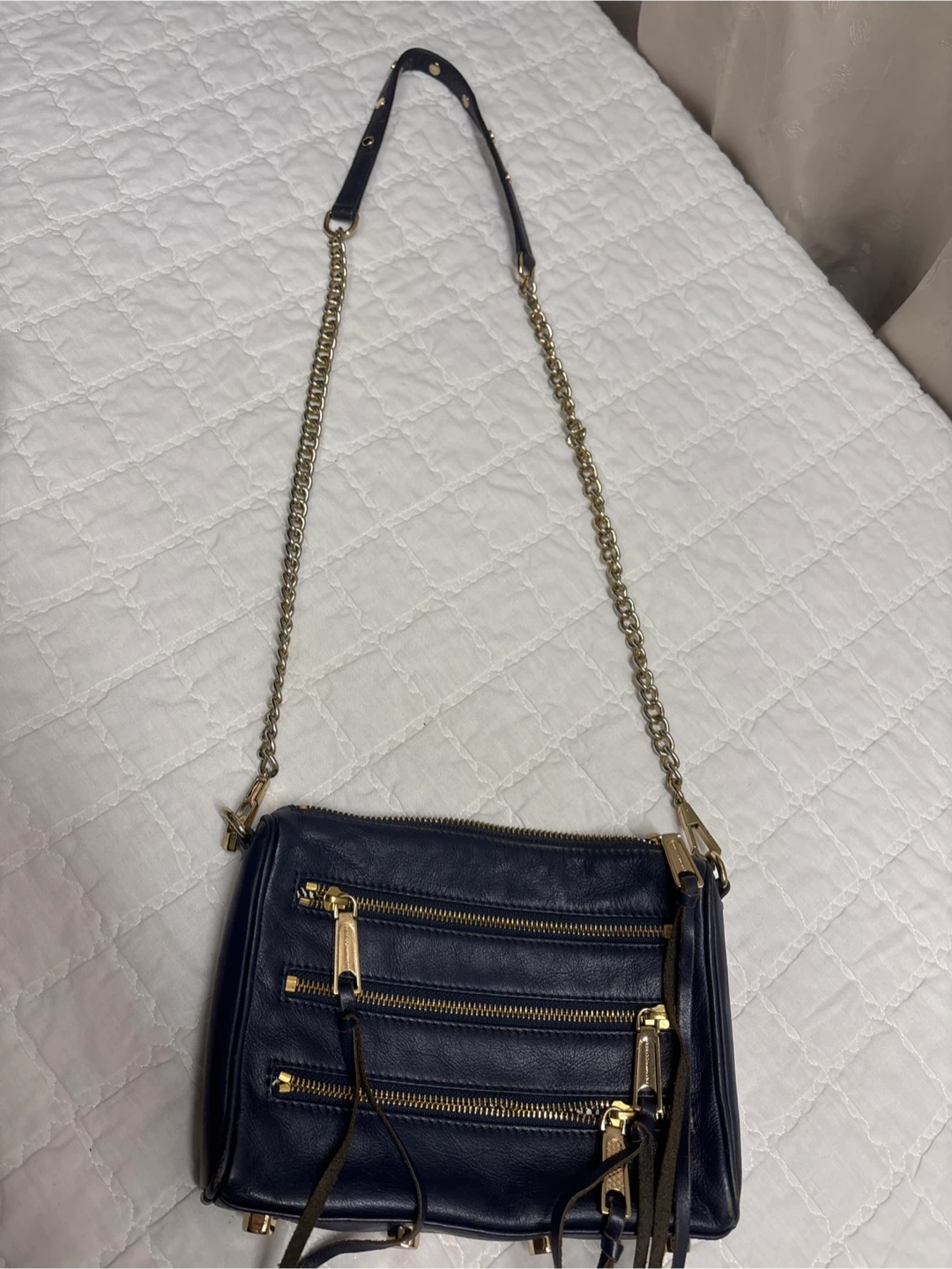 Rebecca Minkoff Navy Leather Crossbody Bag