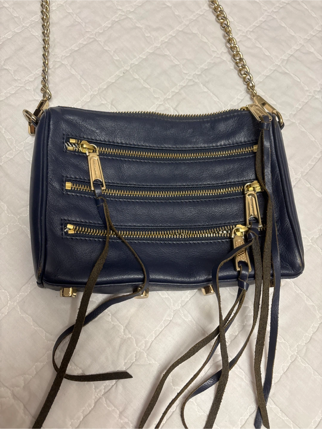 Rebecca Minkoff Navy Leather Crossbody Bag - photo 2