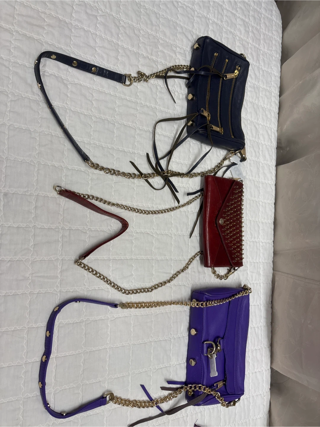Rebecca Minkoff Studded & Quilted Leather Crossbody Bags