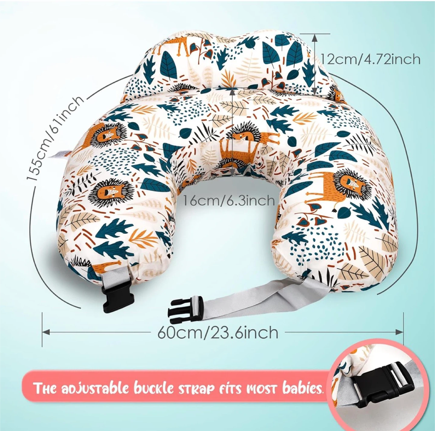 Nursing Pillow with Adjustable Strap