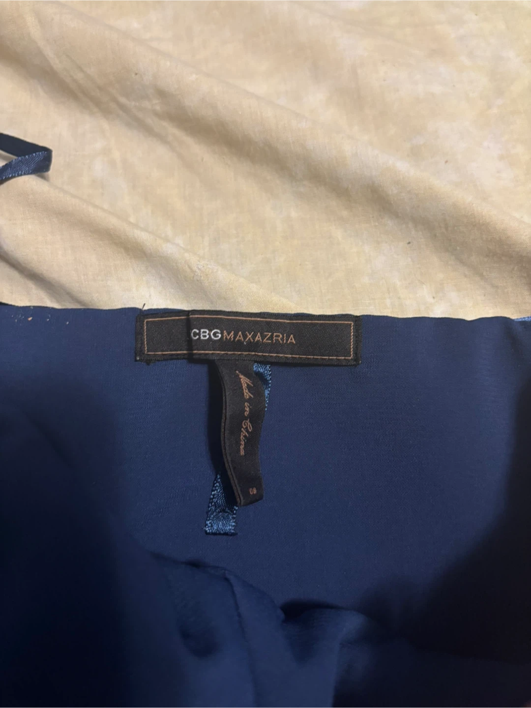 BCBGMAXAZRIA Navy Blue Strapless Dress - photo 2