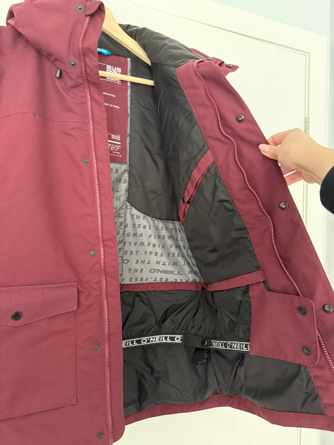 O'Neill Insulated Ski Snowboard Jacket - Red - photo 3