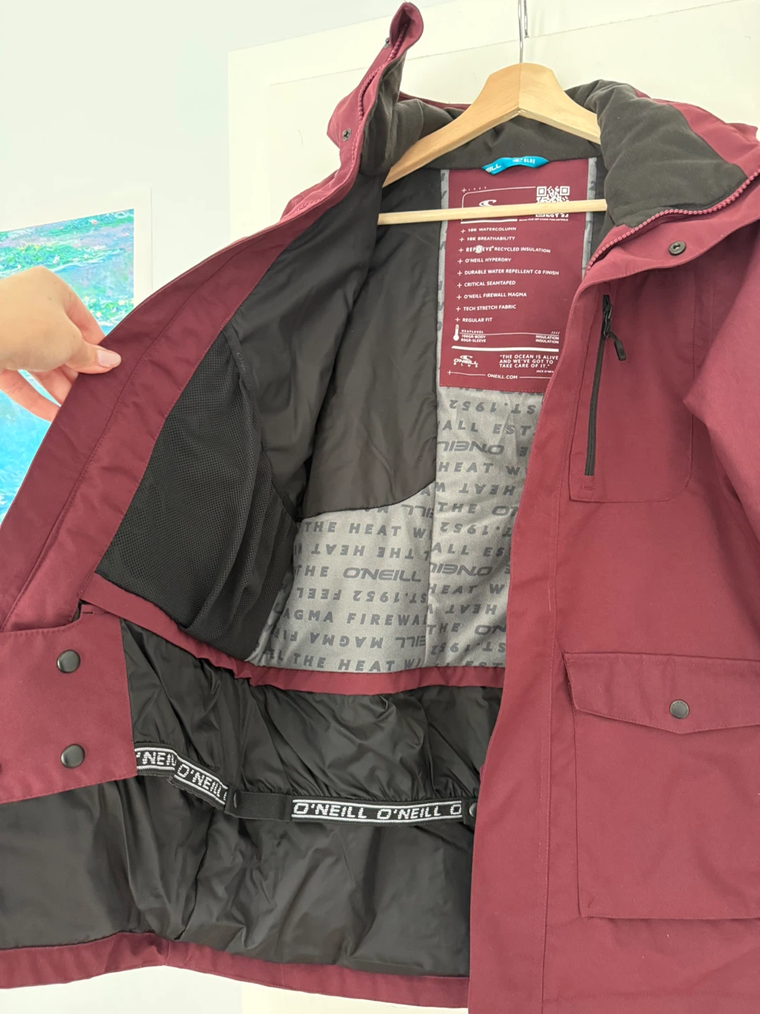 O'Neill Insulated Ski Snowboard Jacket - Red - photo 2