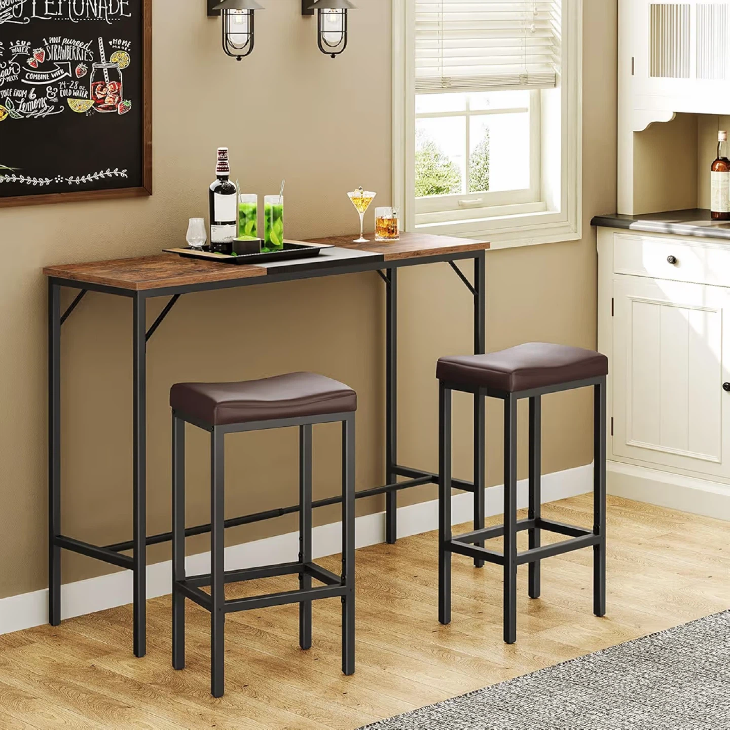 Set of 2 Bar Stools - photo 2