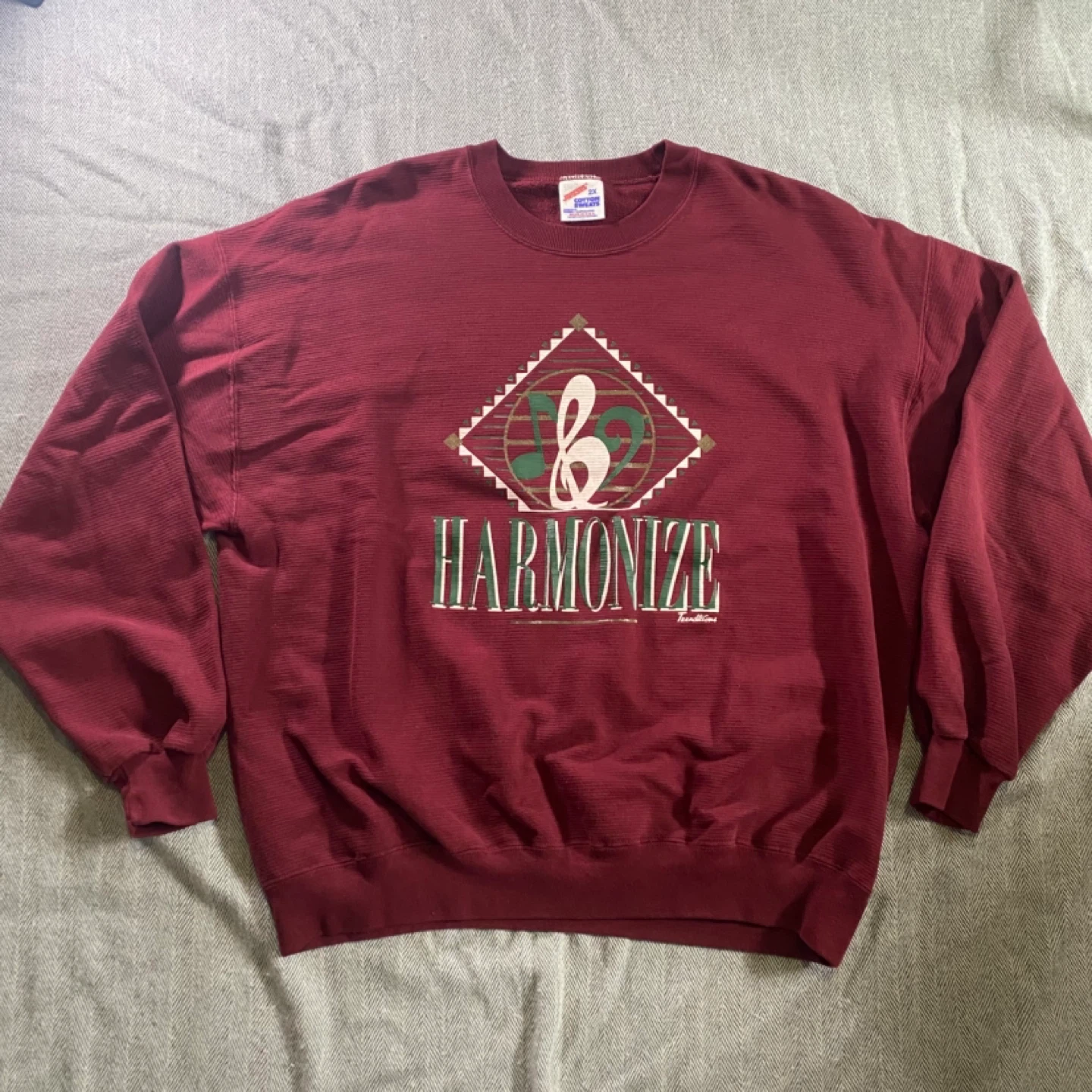 Vintage Jerzees "Harmonize" 2X Cotton Sweatshirt