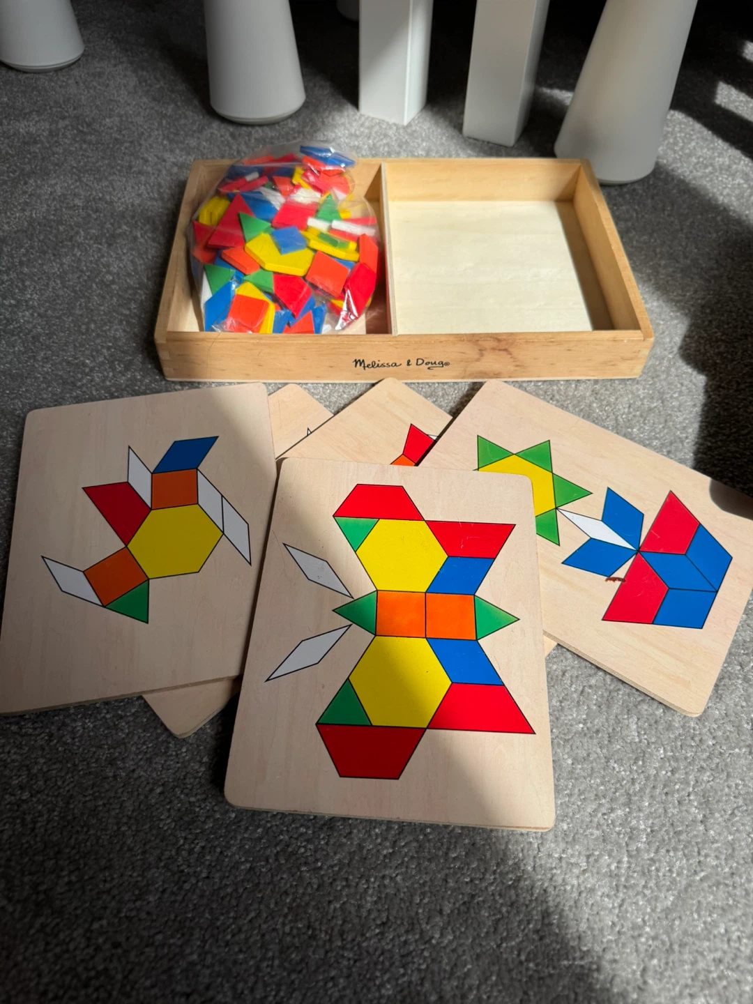 Melissa & Doug Pattern Blocks and Boards Set
