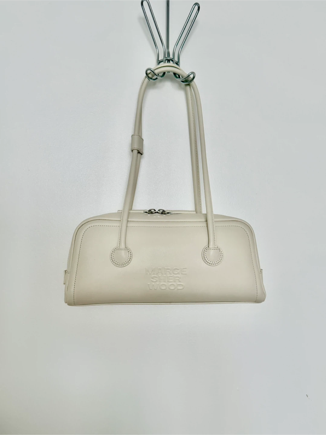 MARGESHERWOOD Soft Boston Bag in Cream Plain - photo 4