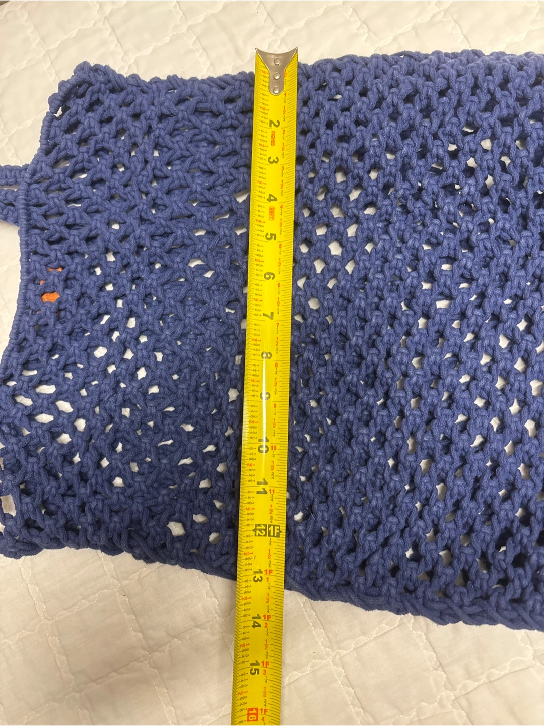 Blue Crochet Tote Bag - photo 4