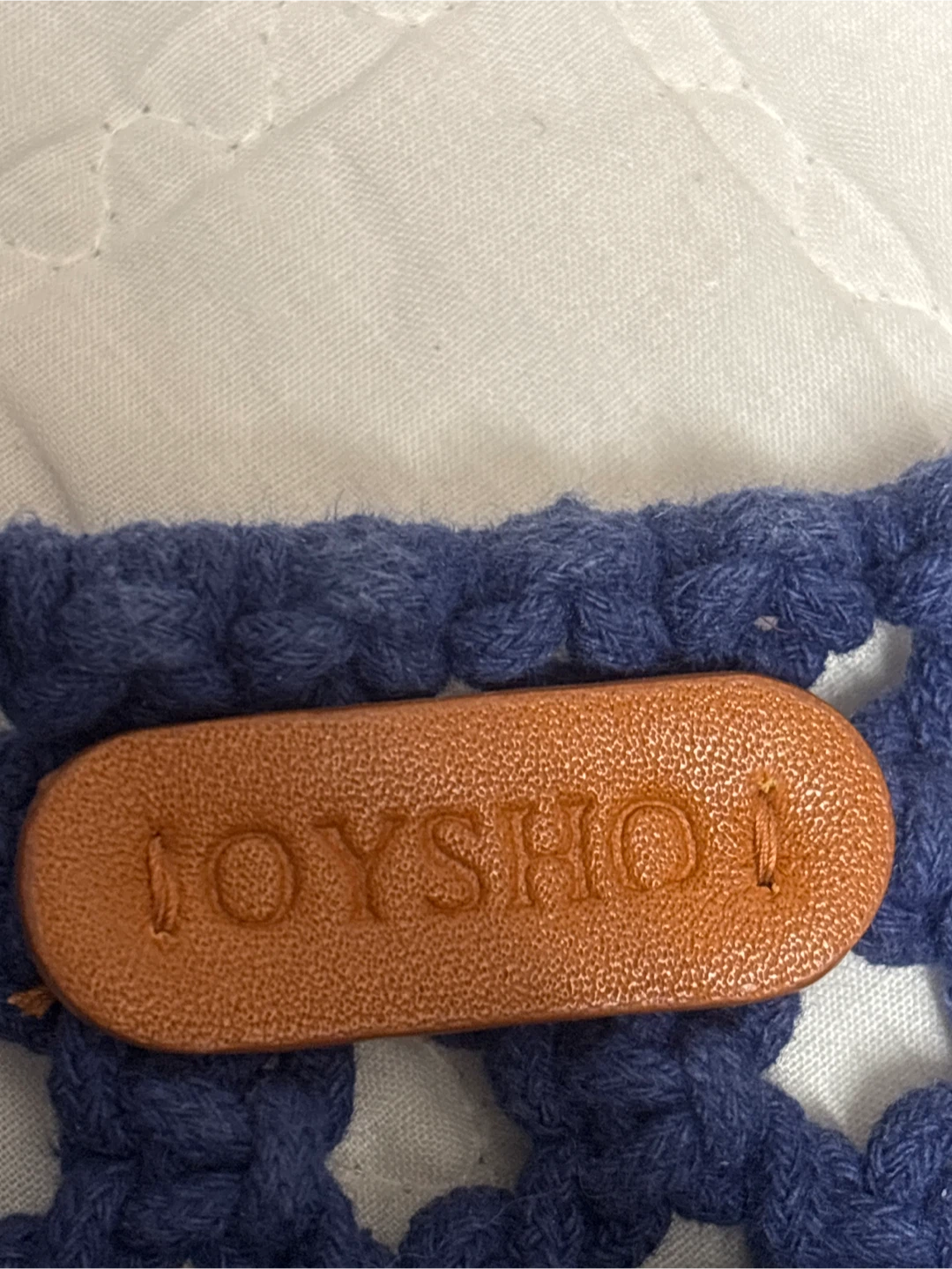 Blue Crochet Tote Bag - photo 2