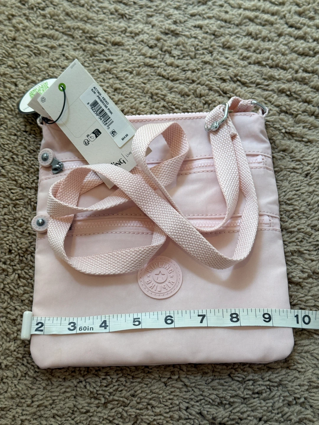 Kipling AC7905 Keiko Crossbody Bag - Primrose Pink - photo 4