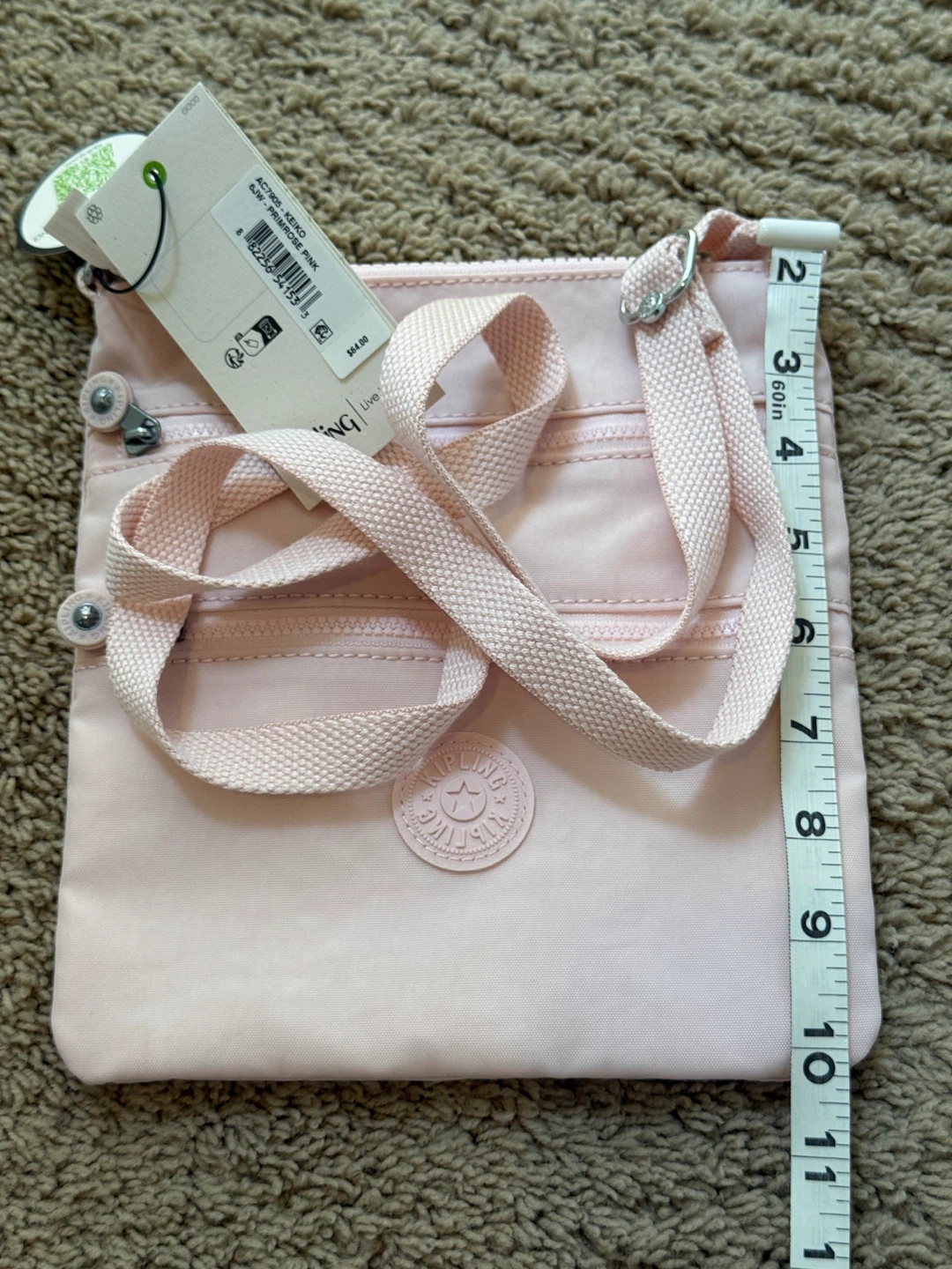 Kipling AC7905 Keiko Crossbody Bag - Primrose Pink - photo 5