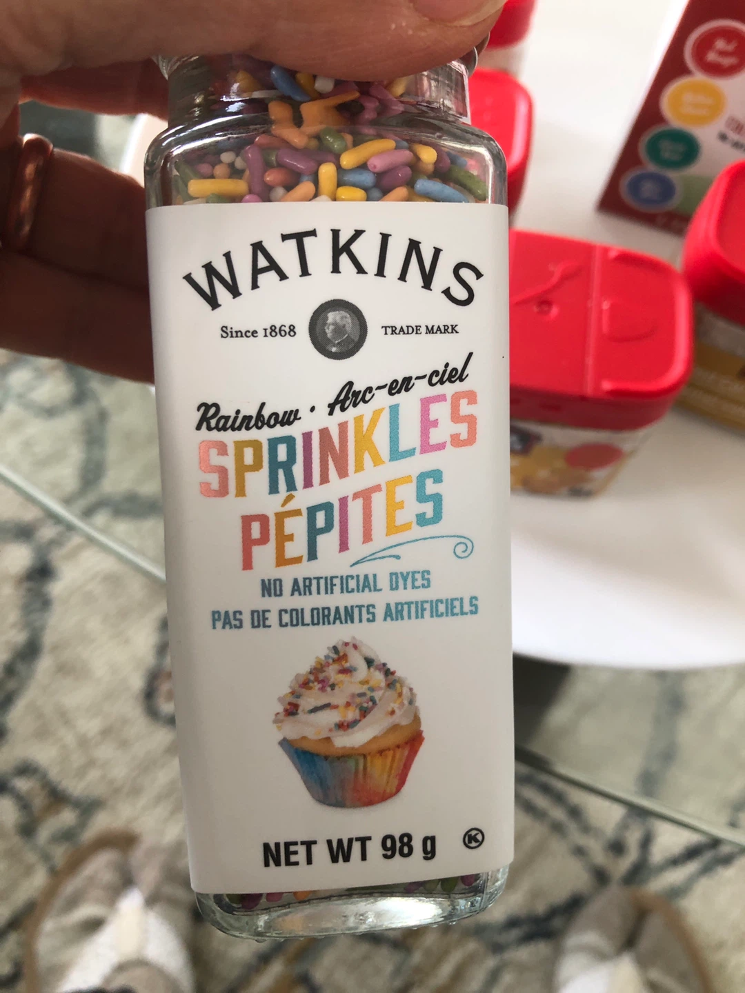 Watkins Sprinkles, food colouring, Club House Finishing Sugars 🥕 - photo 4