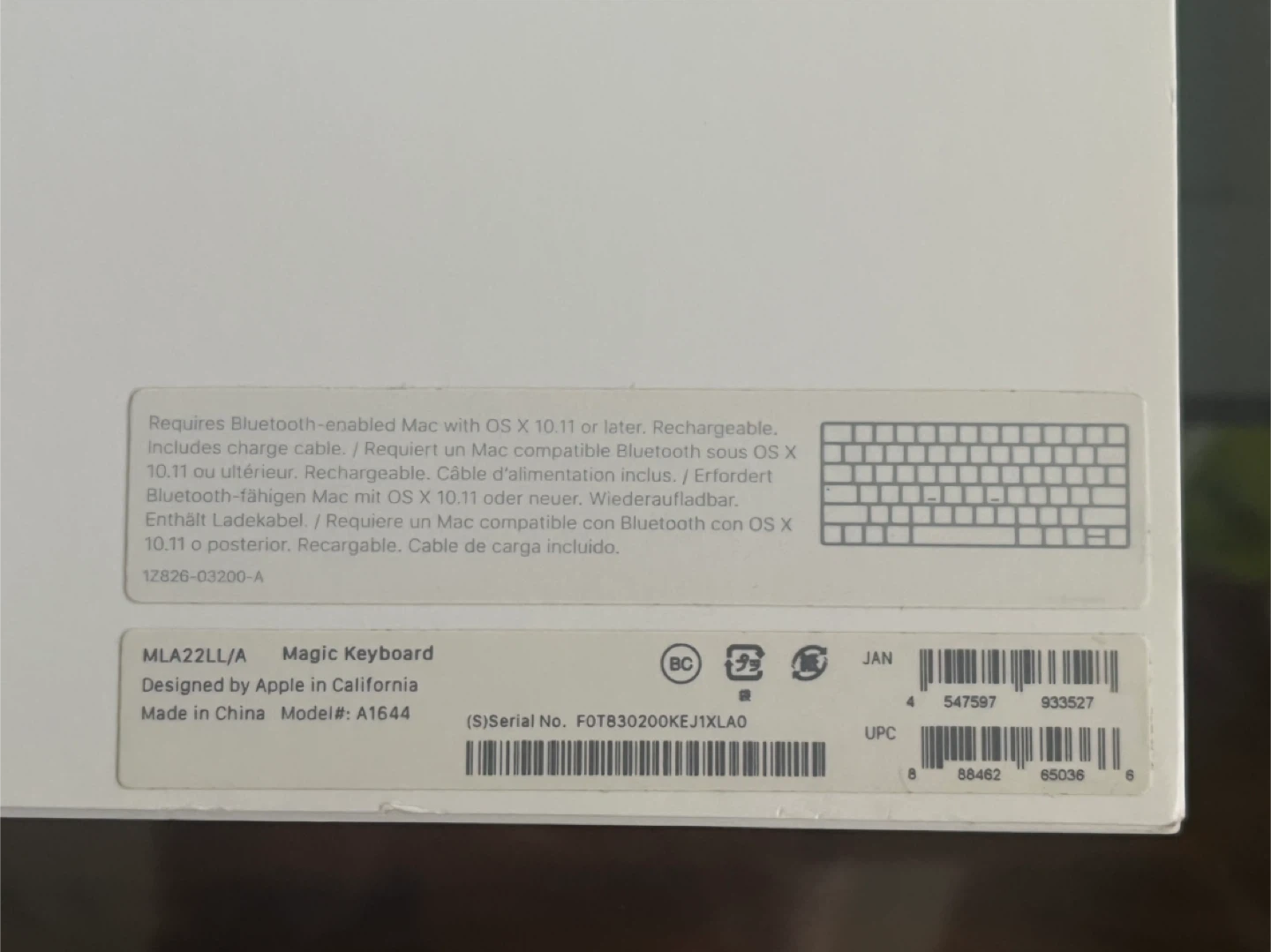 Apple Magic Keyboard A1644 - photo 4
