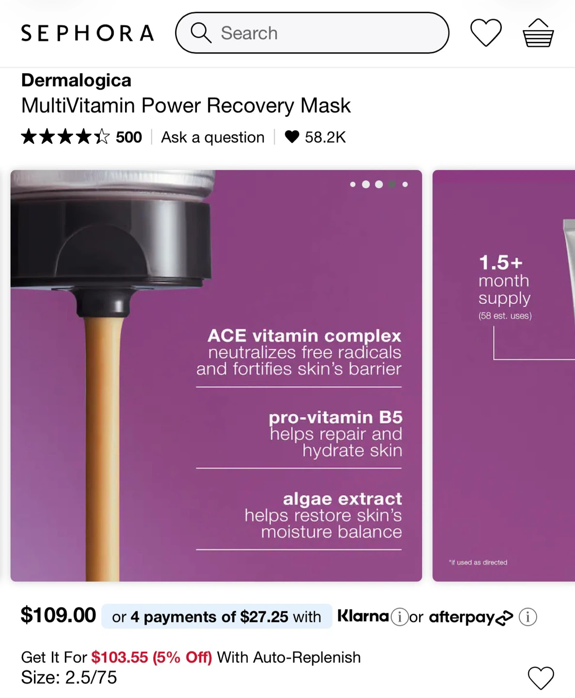 Dermalogica MultiVitamin Power Recovery Mask 75ml - photo 3