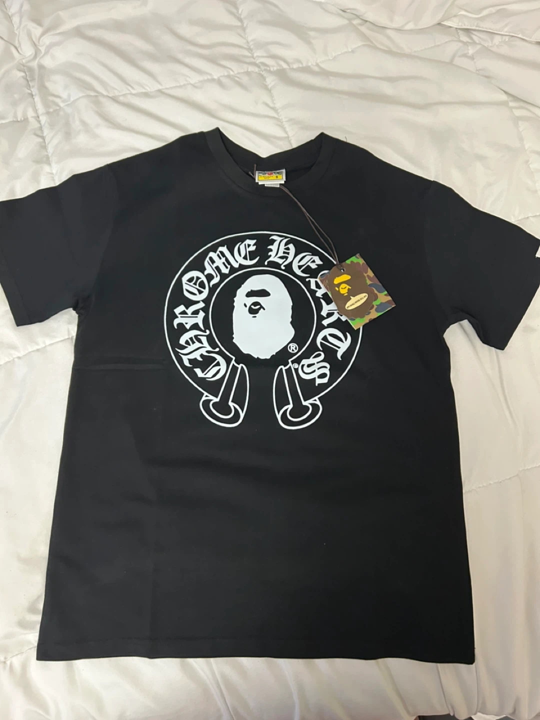 A Bathing Ape BAPE x Chrome Hearts Black T-Shirt
