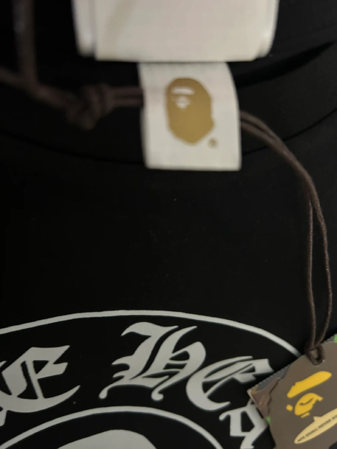 A Bathing Ape BAPE x Chrome Hearts Black T-Shirt - photo 3