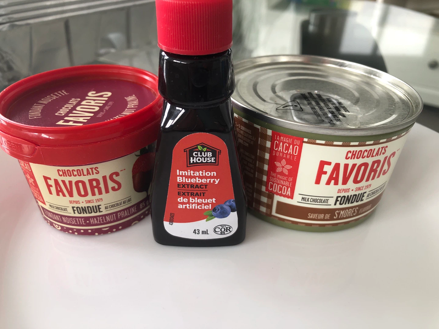 Favoris Chocolate Fondue & Club House Blueberry Extract 🥕