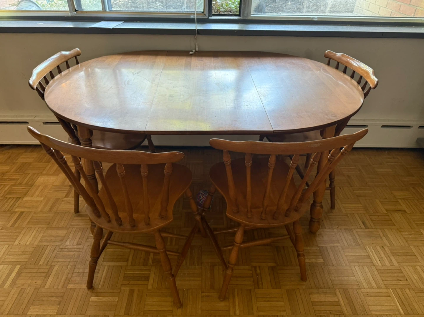 Wooden Dining Table and Chairs Set