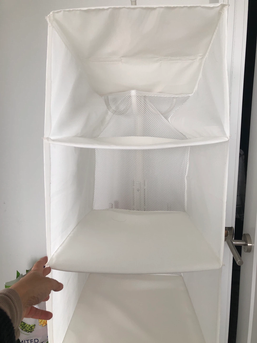 White Hanging Closet Organizer with 6 Shelves 🥕