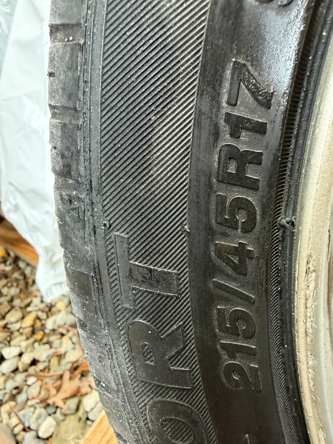Set of 4 Used 215/45R17 Tires and rims