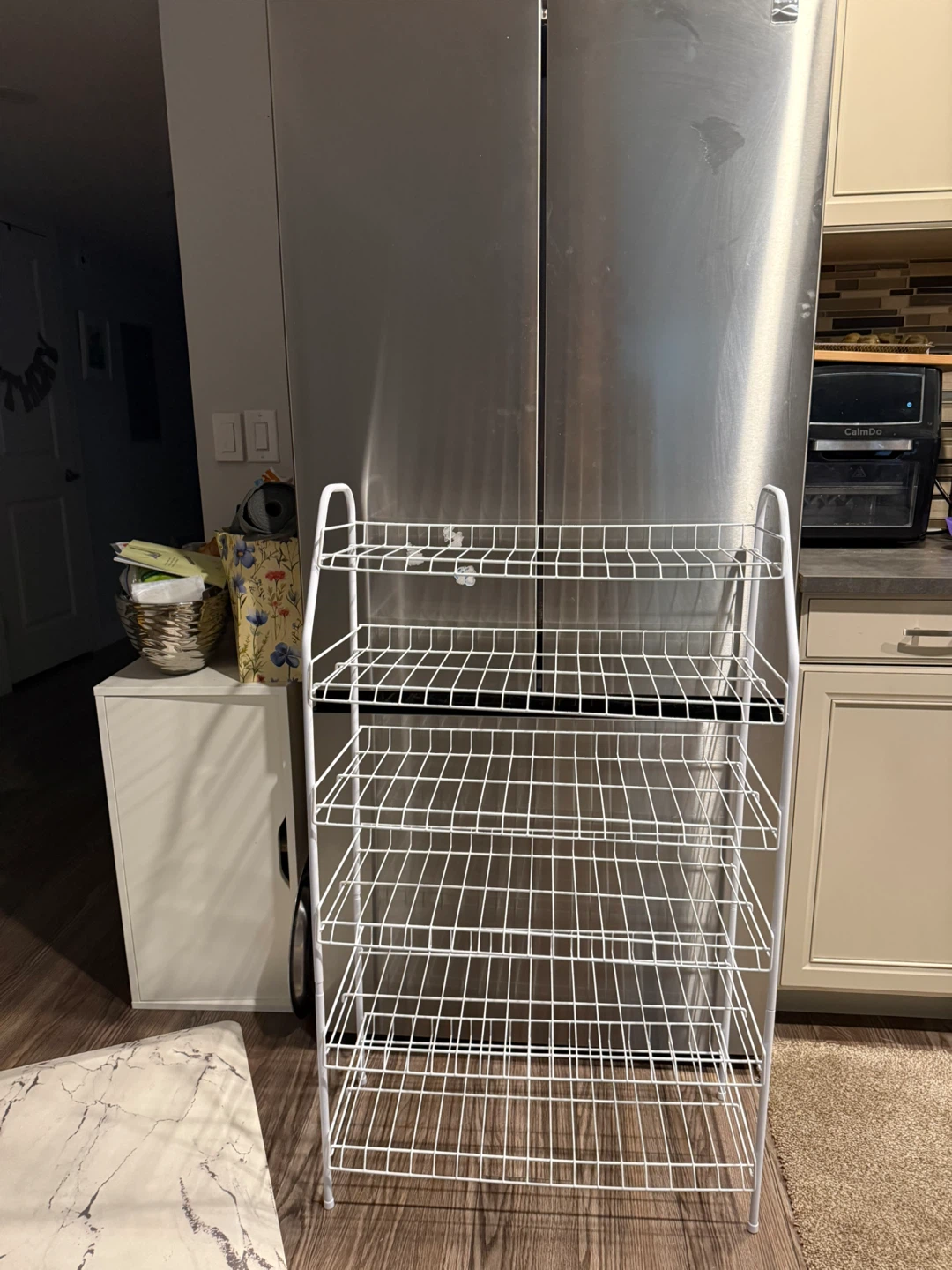 White 5-Tier Wire Rack - photo 3