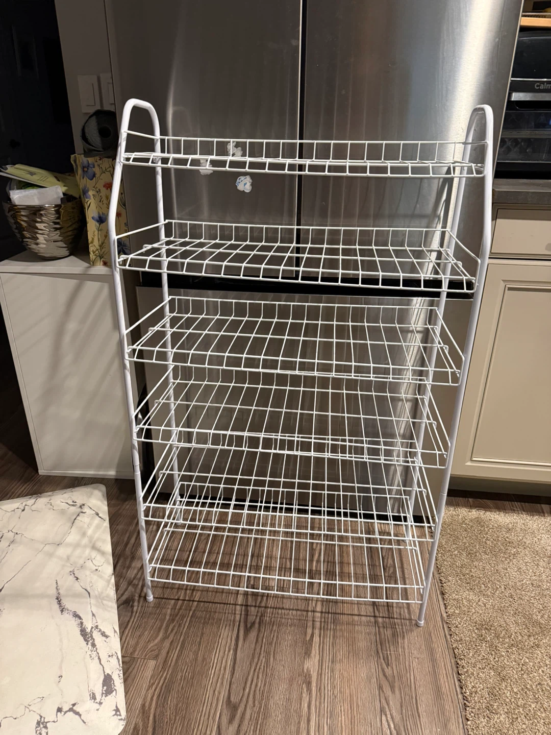 White 5-Tier Wire Rack - photo 2