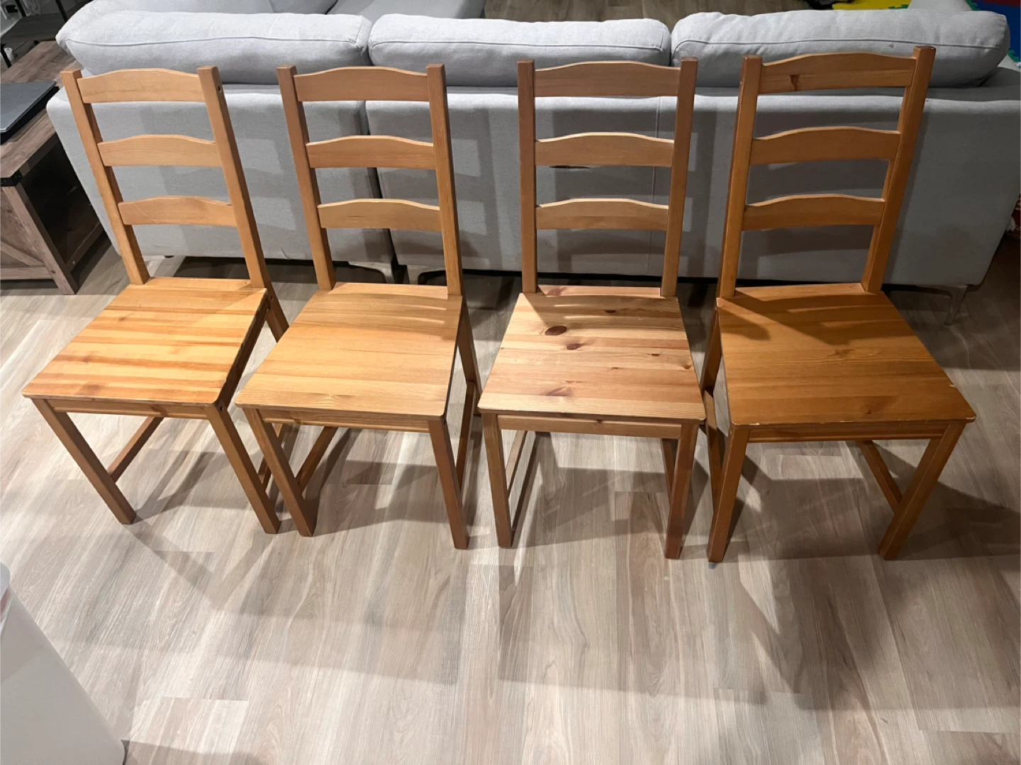 Wooden Dining Table and 4 Chairs - photo 2