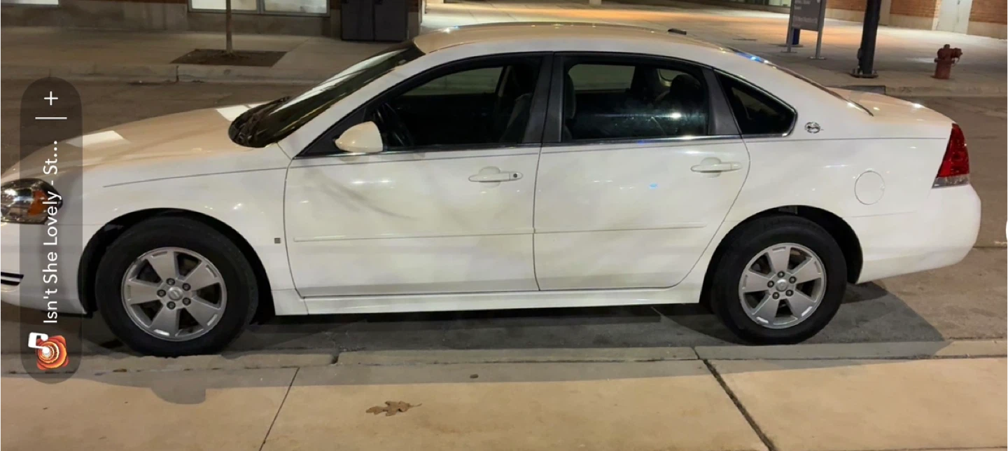 White Chevrolet Impala Sedan
