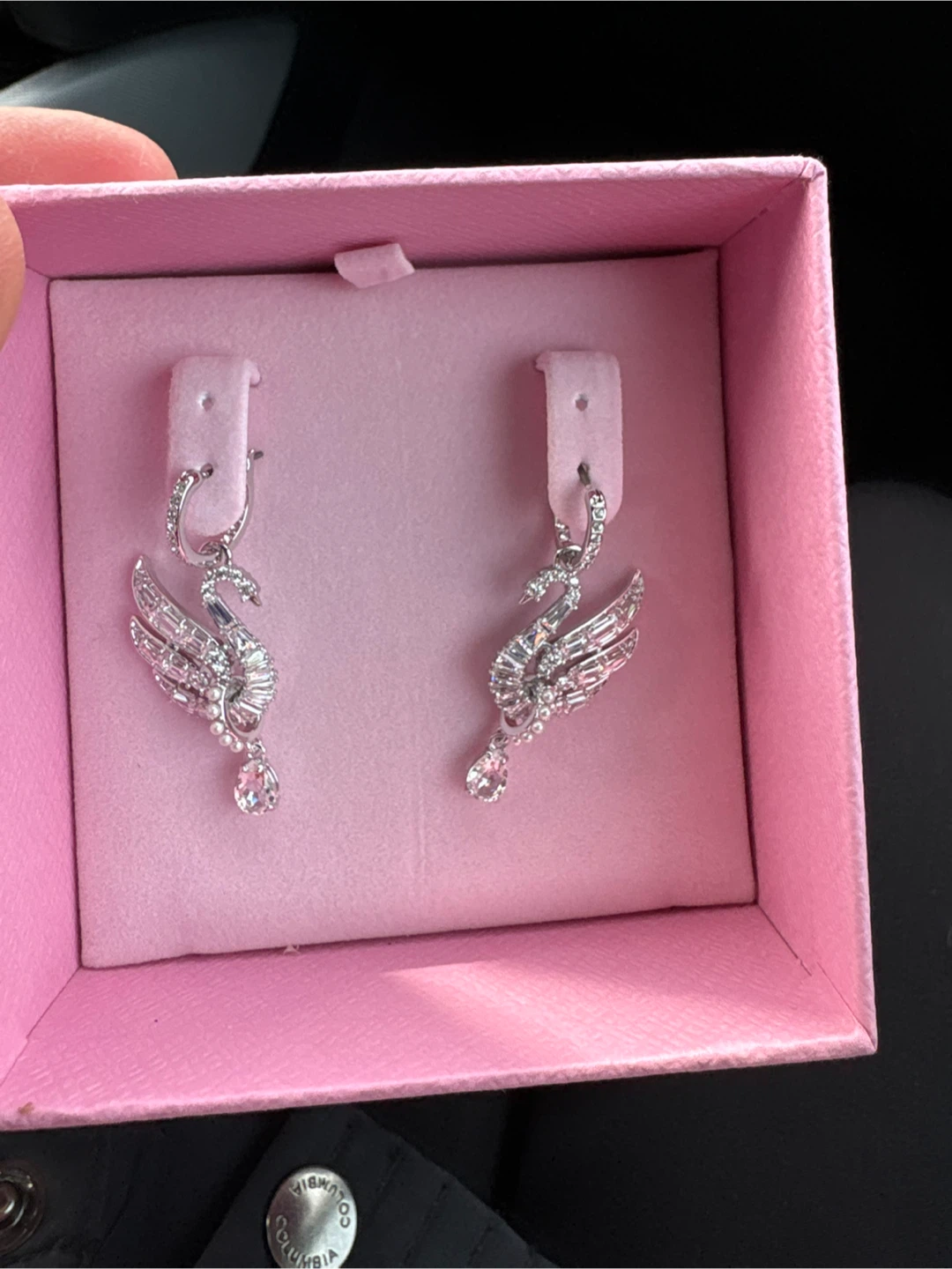 SWAROVSKI swan earrings - photo 2