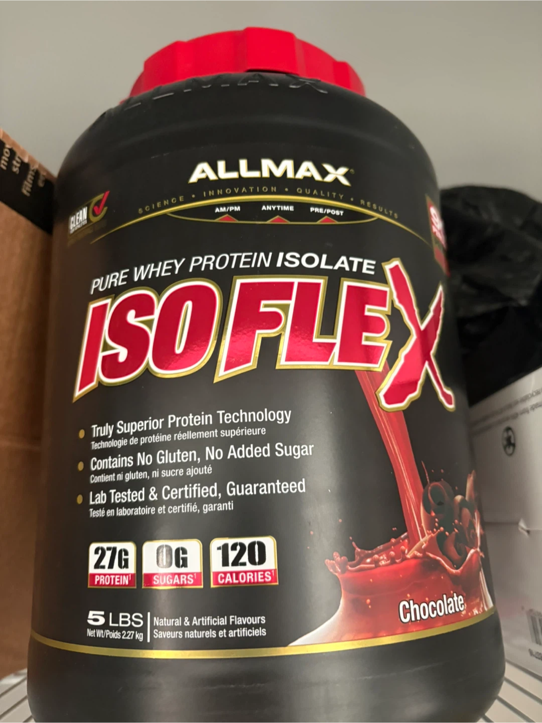 ALLMAX ISO FLEX Pure Whey Protein Isolate Chocolate Flavour 5LBS