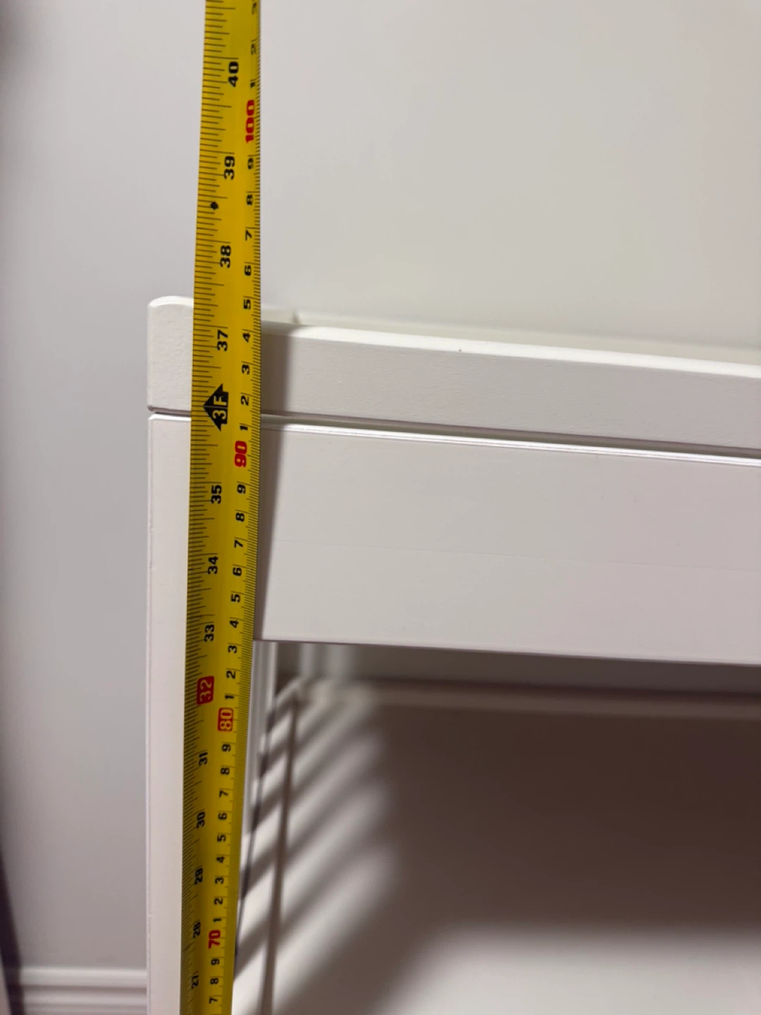 White Baby Changing Table with Shelves - photo 4
