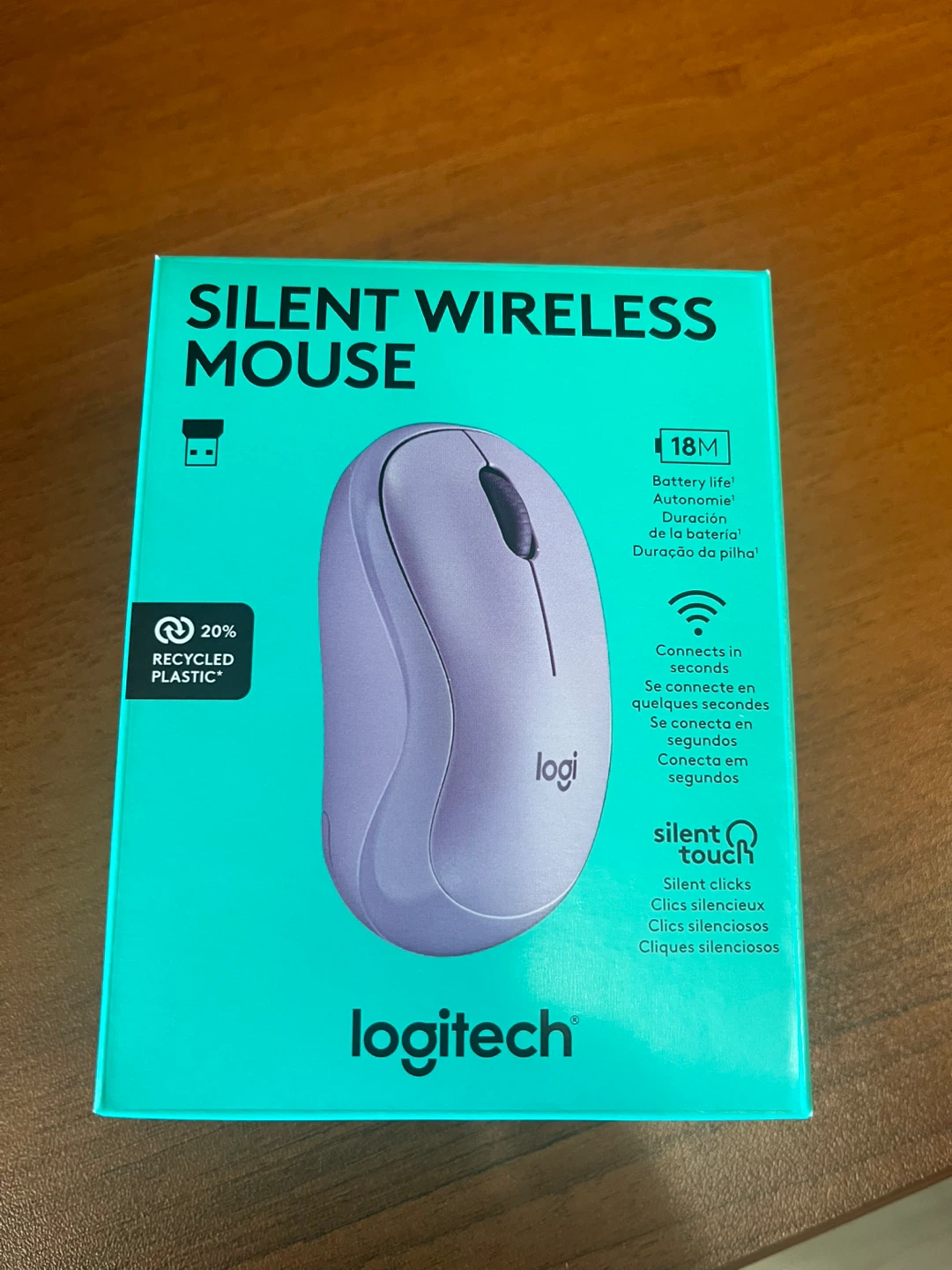 Logitech Silent Wireless Mouse - Lavender