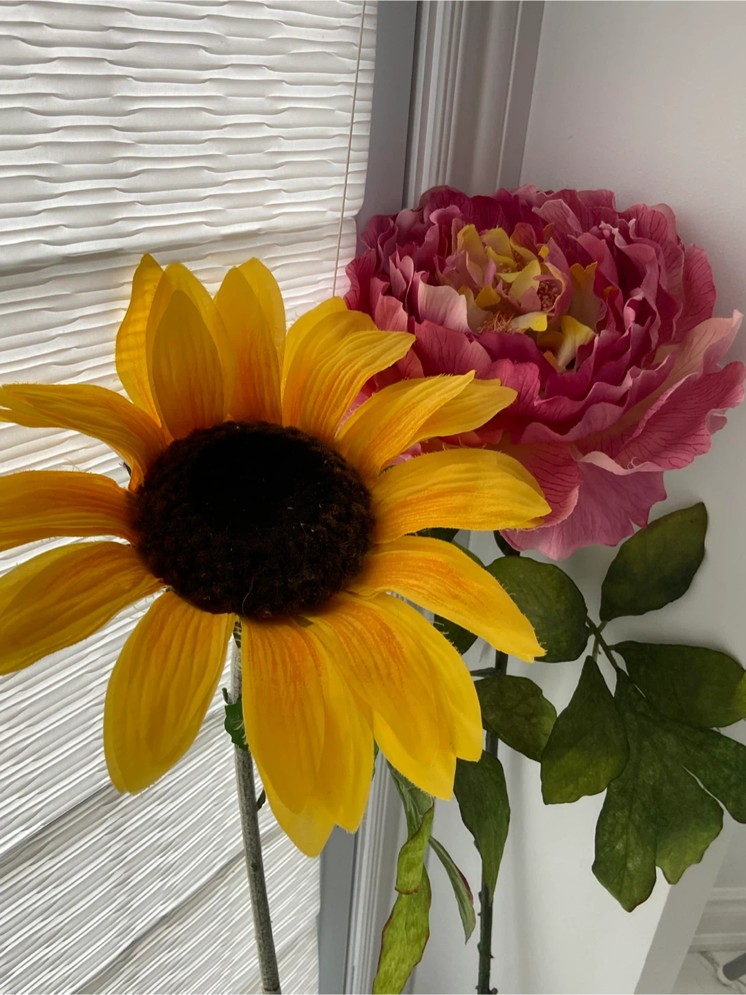 Artificial Sunflower and Peony Floral Arrangement