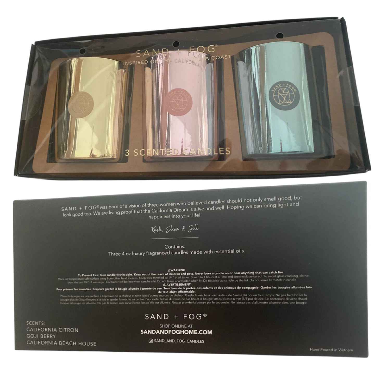🥕Sand + Fog 3 Scented Candles Easter Gift Set - photo 2