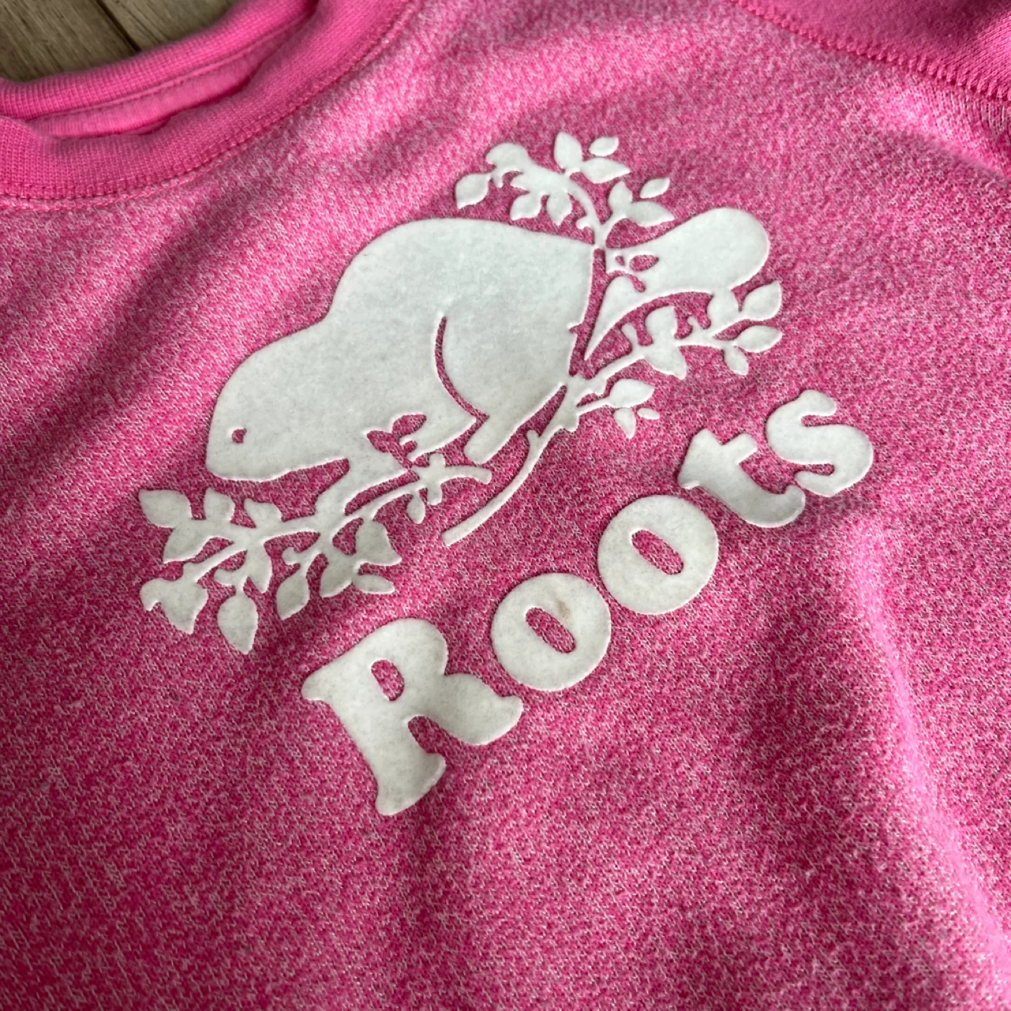 Roots Kids Pink Beaver Logo Sweatshirt - Size 4T - photo 3