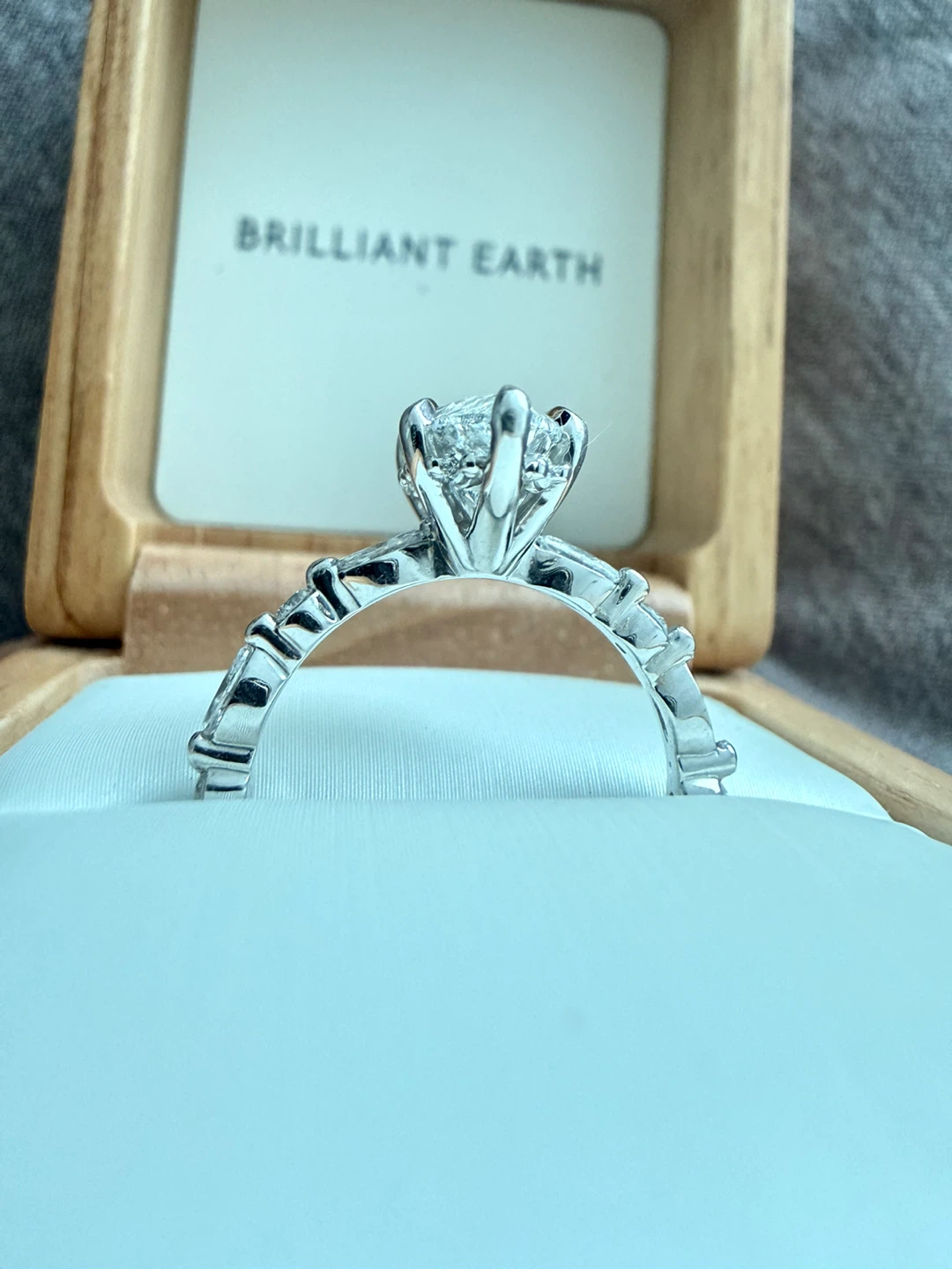 2.01ct Marquise Cut Natural Diamond Engagement Ring - photo 5