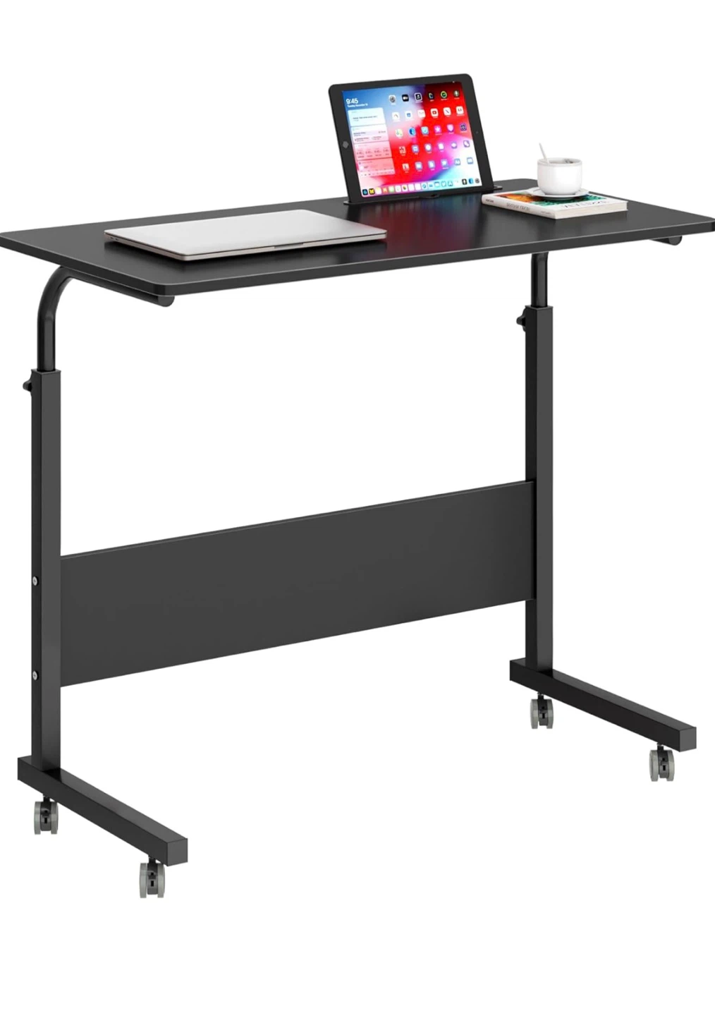 Adjustable Rolling Laptop Desk and office chair - photo 3