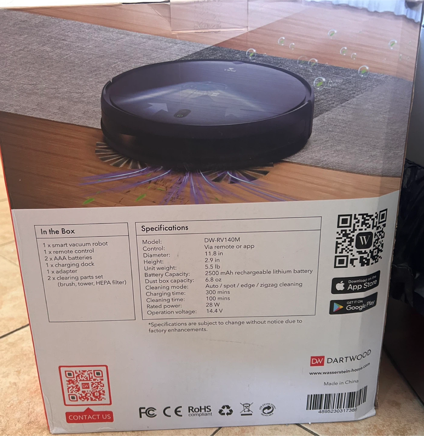 🥕 Dartwood Smart Robot Vacuum Cleaner & Mop DW-RV140M - photo 2