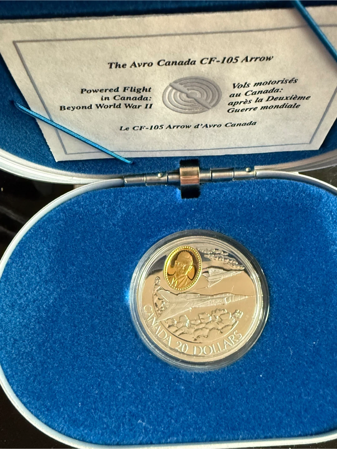 Canada 20 Dollars Coin - Avro Canada CF-105 Arrow - photo 2