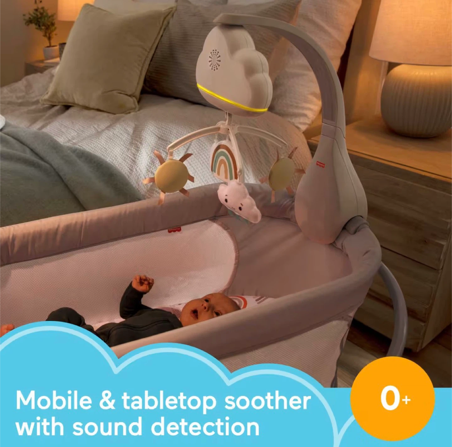 Fisher-Price Rainbow Showers Bassinet To Bedside Mobile - photo 3