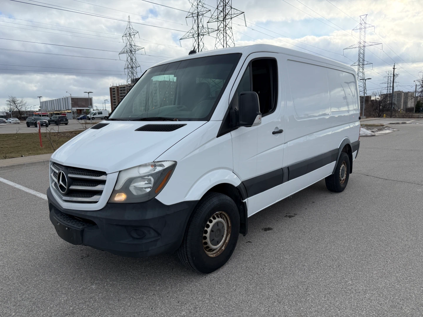 White Mercedes-Benz Sprinter Cargo Van