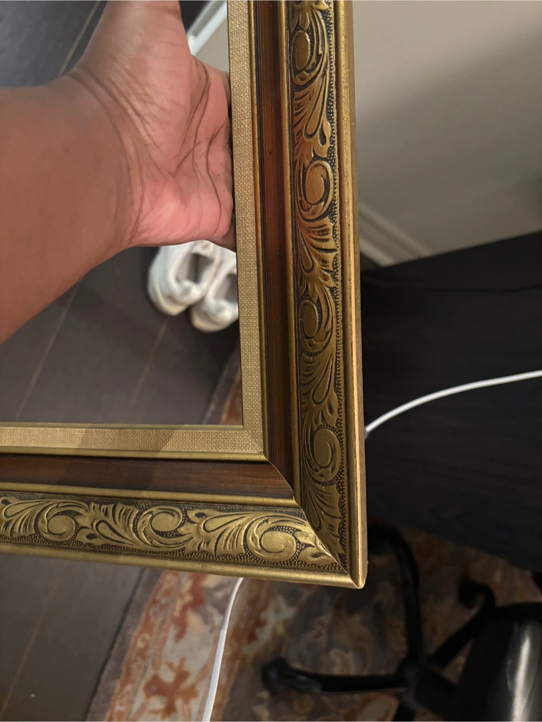 Vintage Ornate Gold Picture Frame