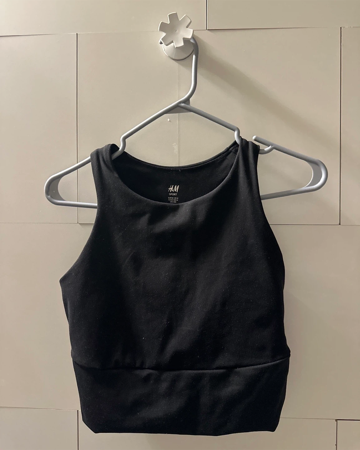 H&M Sports Tank Tops - Black & Beige - photo 2