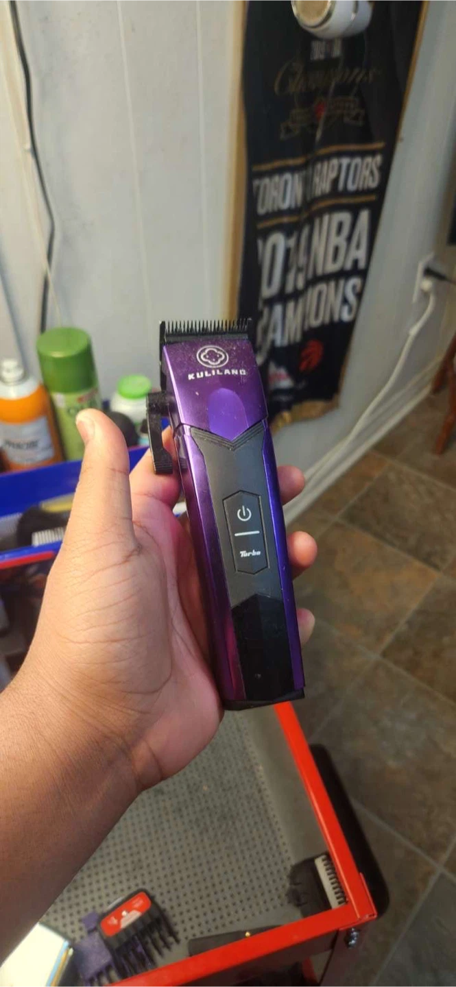 Purple KEMEI DLC Hair Clipper