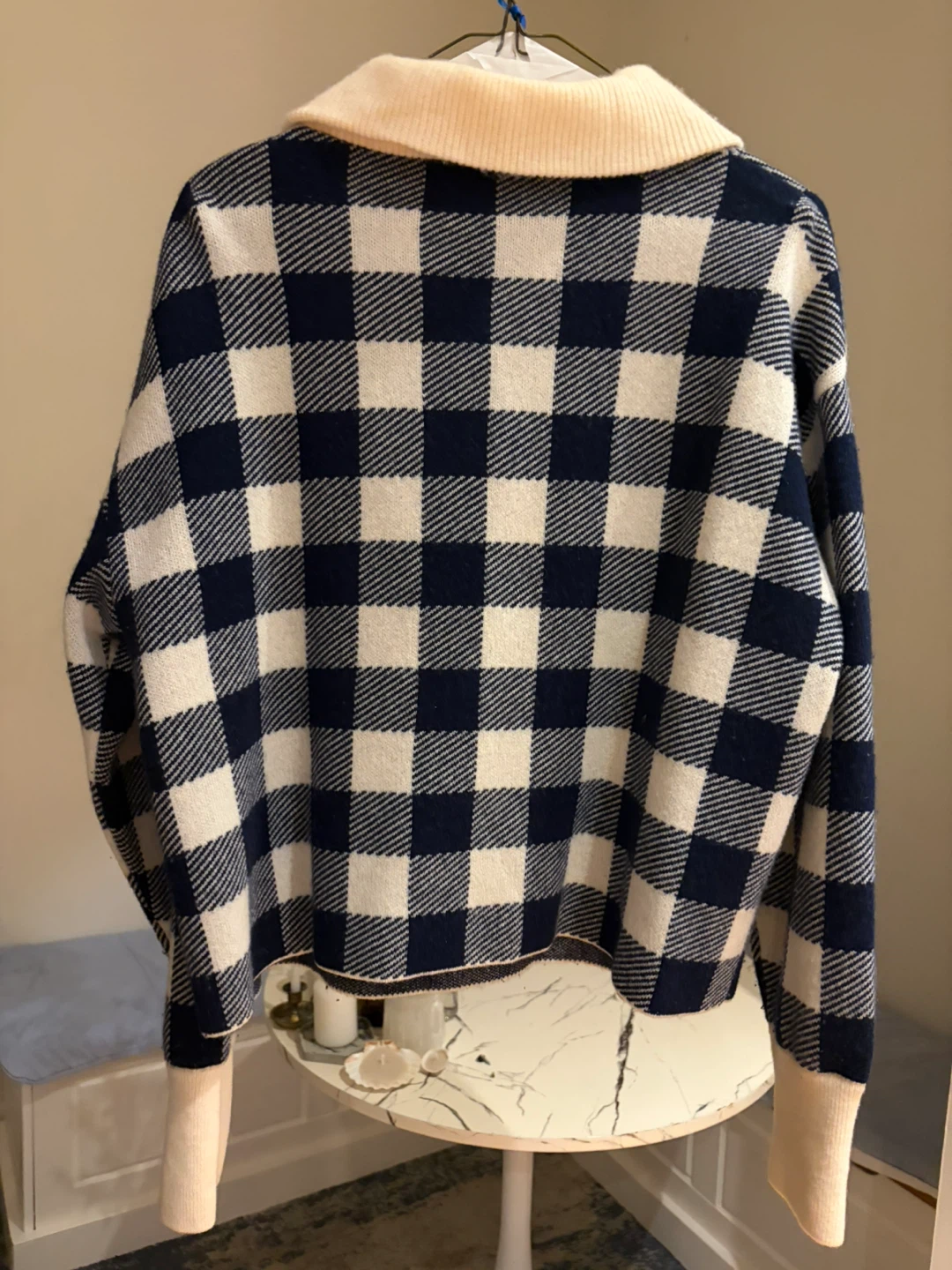 Women's Plaid Zip Sweater - photo 2