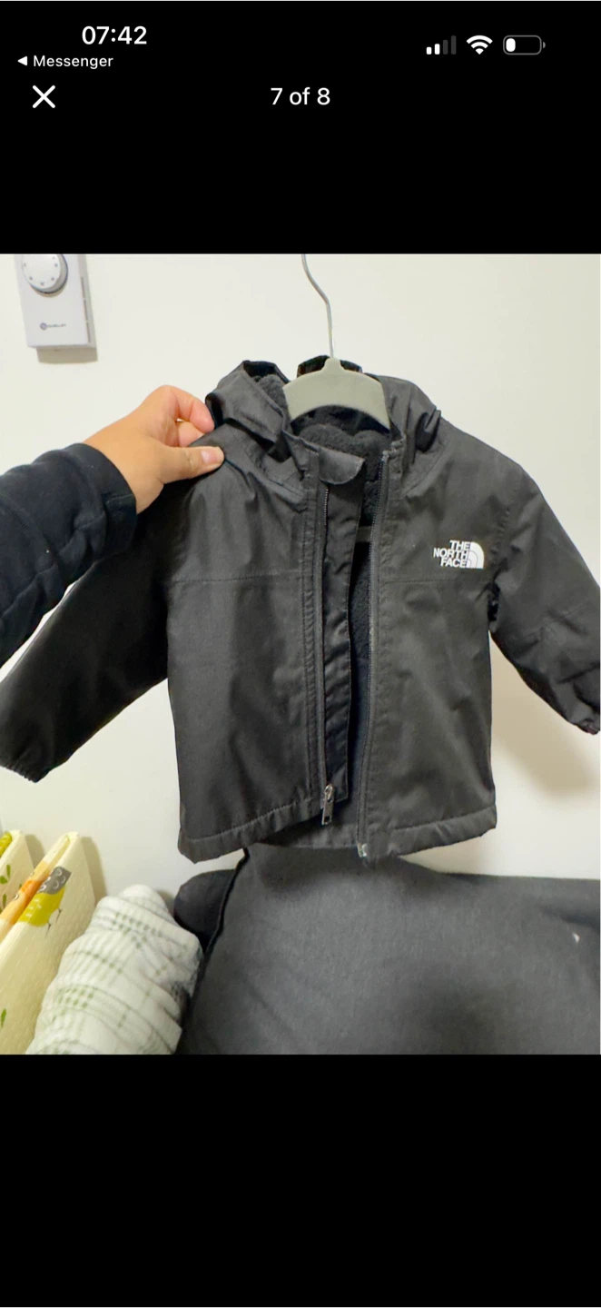The North Face Kids Black Hooded Jacket - photo 4