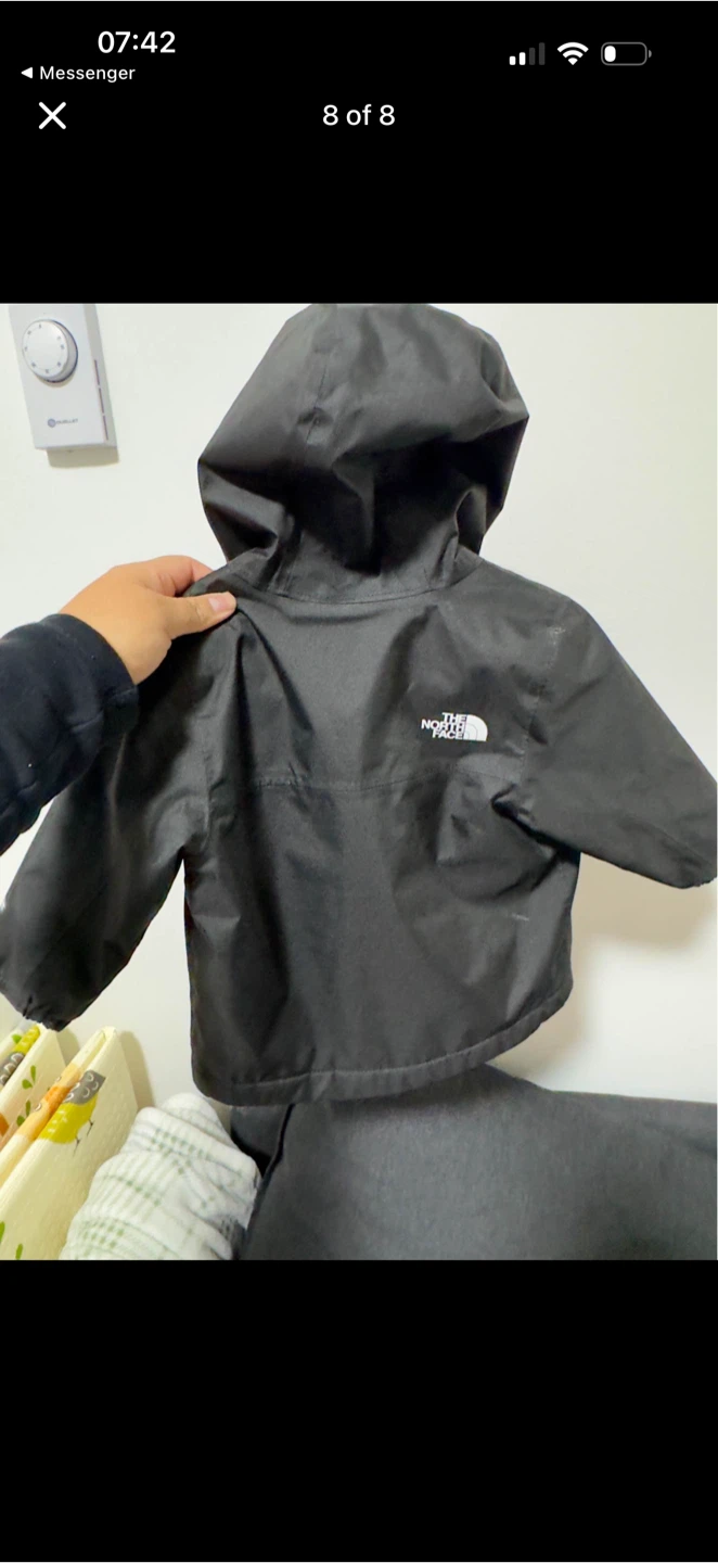 The North Face Kids Black Hooded Jacket - photo 3