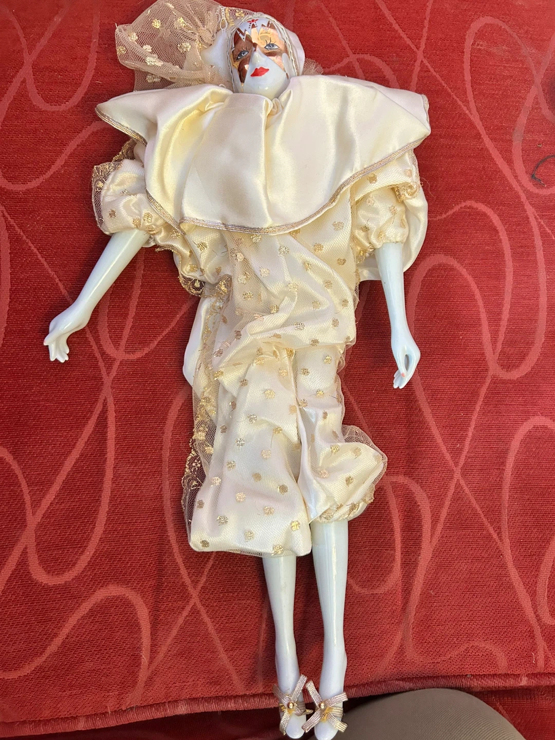 Vintage Porcelain Clown Doll
