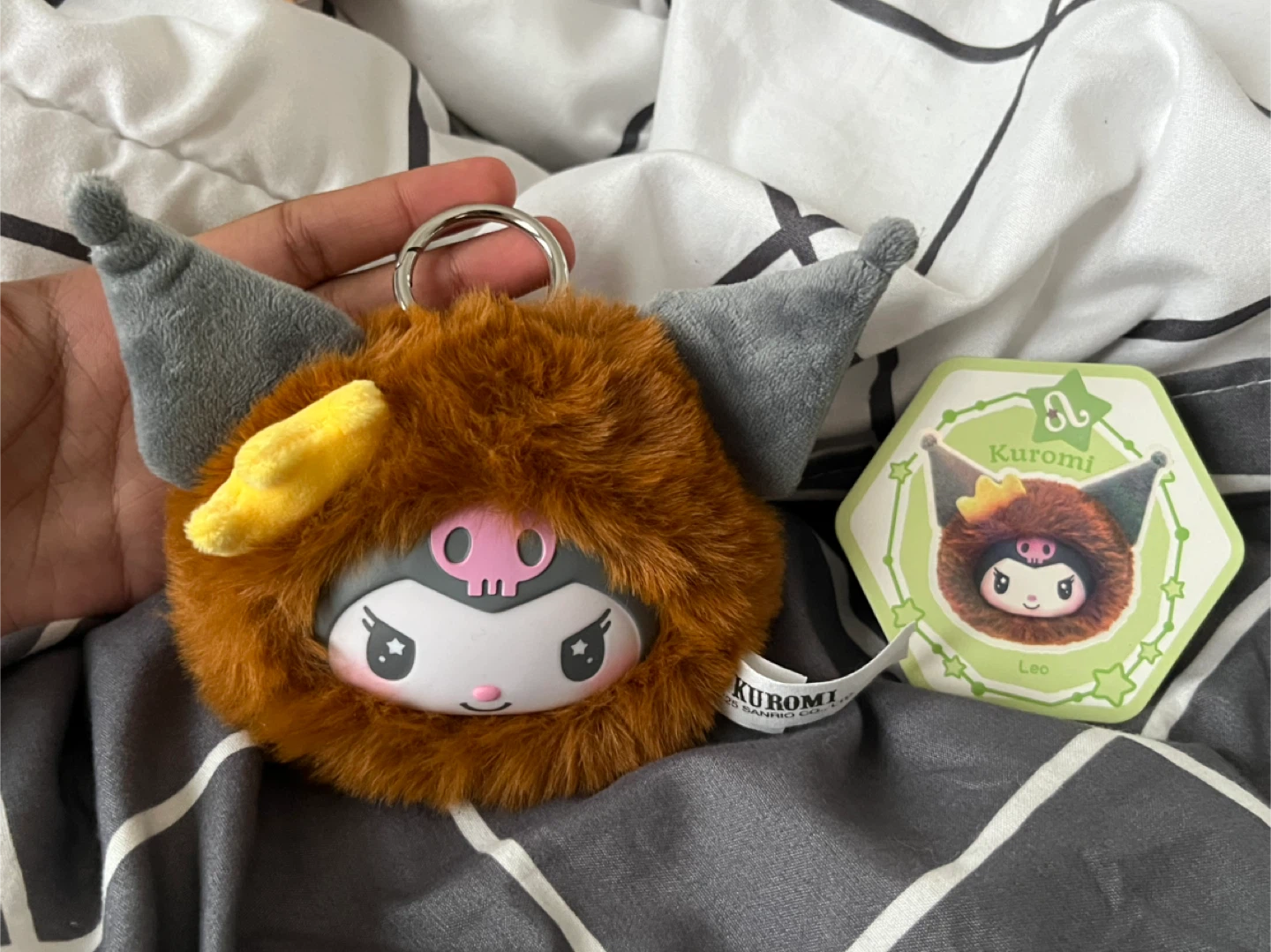 Miniso Kuromi Leo Plush Keychain